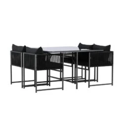 Svea - Isabella Eettafelset - Zwart 10 Svea - Isabella Eettafelset - Zwart -Beliani Winkel 6d68ec8f6b5b452185c94404fddd7126