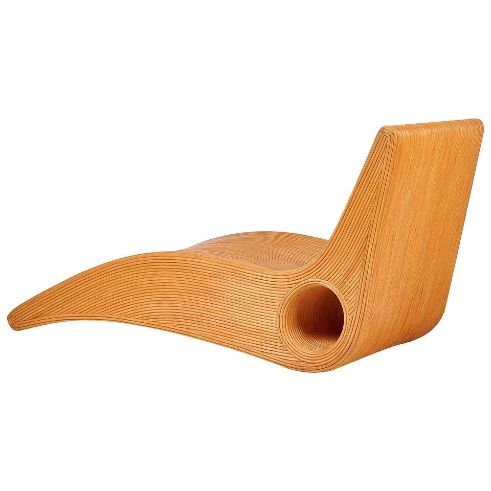 AIROLE - Ligstoel - Lichthout - Rotan 5 AIROLE - Ligstoel - Lichthout - Rotan - Afbeelding 5