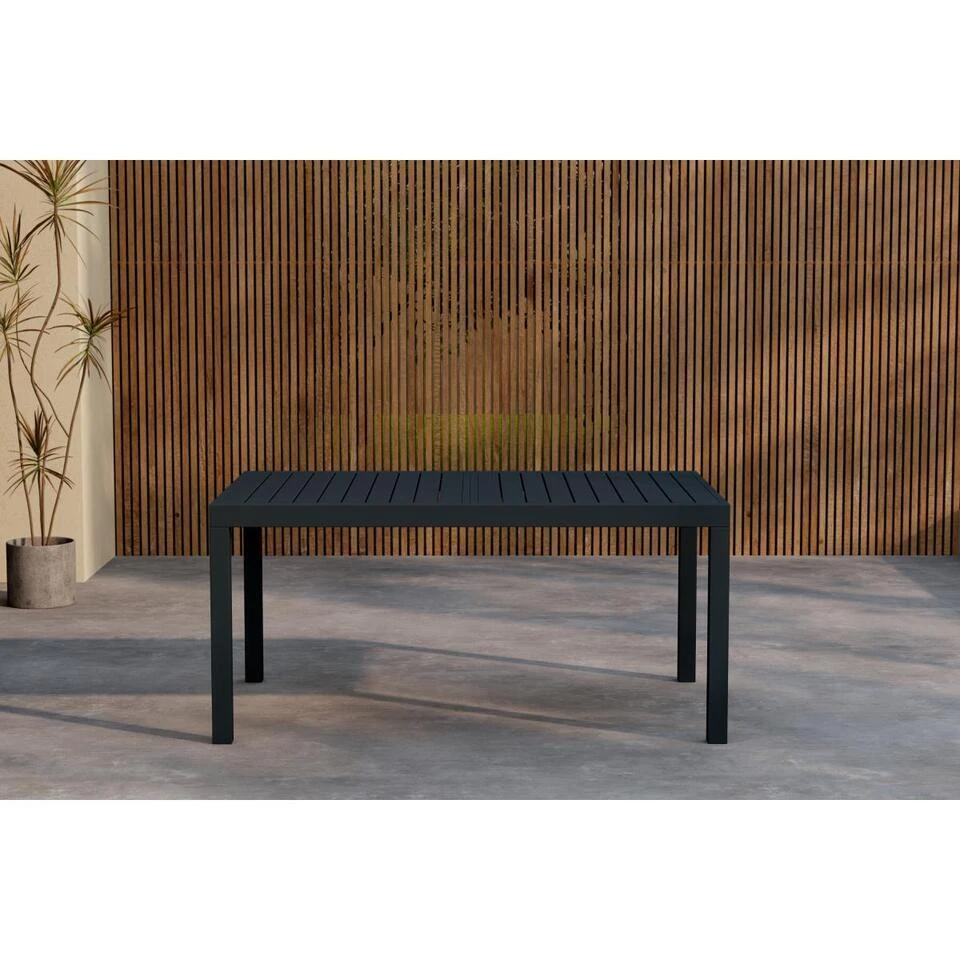 Svea - Pavel Tuintafel Uitschuifbaar - 160/240 X 100x75 Cm - Zwart 2 Svea - Pavel Tuintafel Uitschuifbaar - 160/240 X 100x75 Cm - Zwart - Afbeelding 2