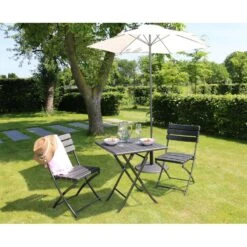 ERRO Bistro Tafel Houtlook 61,5x61,5 -Beliani Winkel 6df0f40b54674dc6b8b629398e6d6224