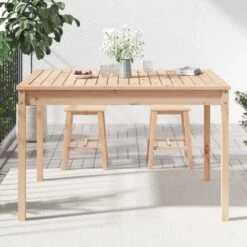 VidaXL - Tuintafel - Bruin - Grenenhout - 121 X 82.5 X 76 Cm -Beliani Winkel 6ecc4d0701f841b28d4951bee5df0672