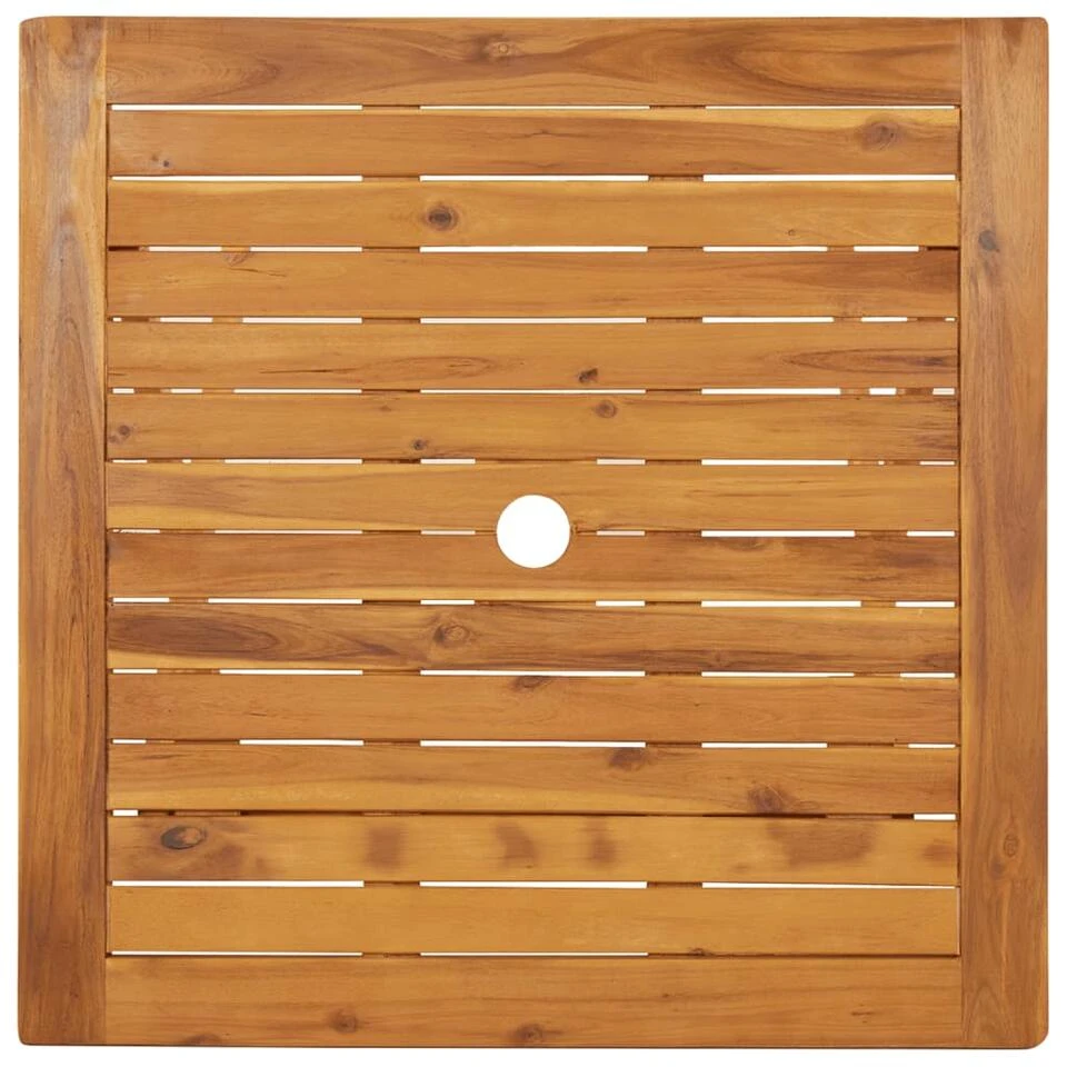 VidaXL Tuintafel Inklapbaar 70x70x75 Cm Massief Acaciahout 3 VidaXL Tuintafel Inklapbaar 70x70x75 Cm Massief Acaciahout - Afbeelding 3
