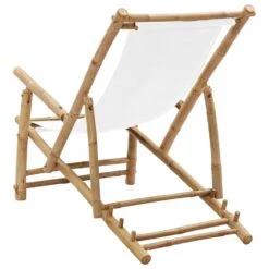 VidaXL - Terrasstoel - Wit - Bamboe En Canvas 12 VidaXL - Terrasstoel - Wit - Bamboe En Canvas -Beliani Winkel 6f5b6185a6824e27a1b3d64a6936e209