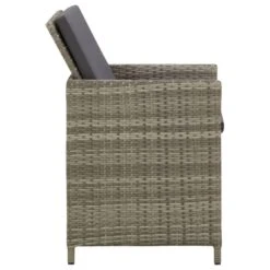 VidaXL - Buitenstoel - Grijs - Poly Rattan - 4 Stuks -Beliani Winkel 6faa3de3849a419cb162aa771ad05e23