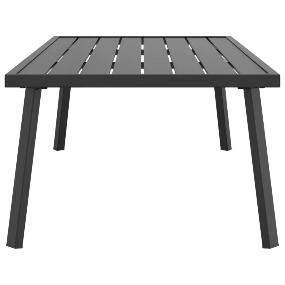 VidaXL - Tuintafel - Antraciet - Staal - 110x55x35 Cm 4 VidaXL - Tuintafel - Antraciet - Staal - 110x55x35 Cm - Afbeelding 4