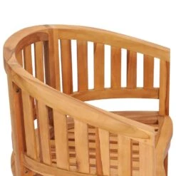 VidaXL Bananenstoelen 2 St Massief Teakhout -Beliani Winkel 717924fdb6b04e11a1a625a3bde6ed3a