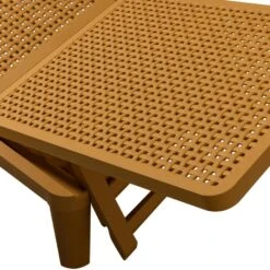 WOOOD Jinte Ligbed Tuin - Kunststof - Geel - 29x55x191 -Beliani Winkel 7190d4f5e3da429eab1274e541e28fe5