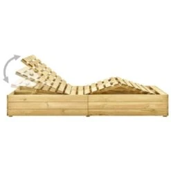 VidaXL Ligbed Tweepersoons Met Beige Kussens Geïmpregneerd Grenenhout -Beliani Winkel 7199d48bb75d43d48502eaa2b1f6eccf