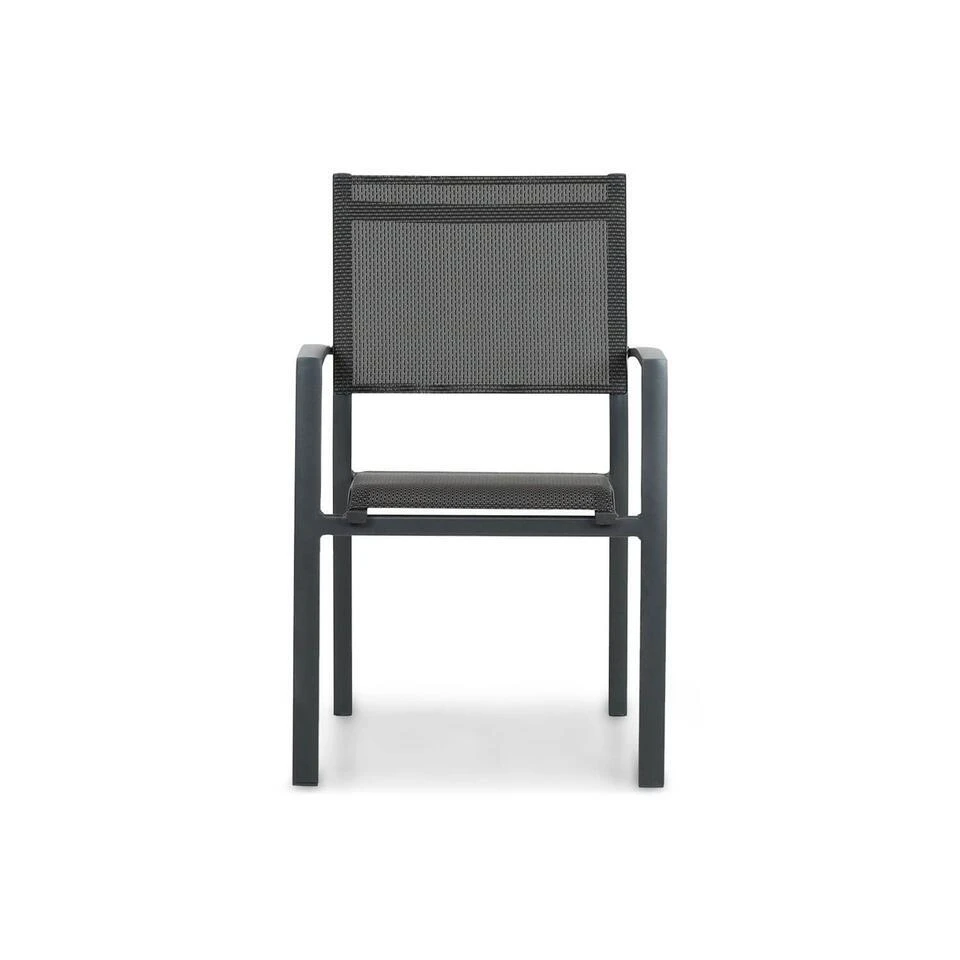 Tuinstoel Stapelbaar Aluminium Grijs-antraciet Lifestyle Garden Furniture Sella 3 Tuinstoel Stapelbaar Aluminium Grijs-antraciet Lifestyle Garden Furniture Sella - Afbeelding 3