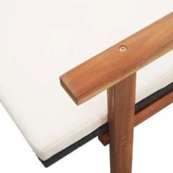 VidaXL Ligbed Met Kussen Poly Rattan En Massief Acaciahout Zwart -Beliani Winkel 720caf20bf934c81a94a8e05a09d0c17