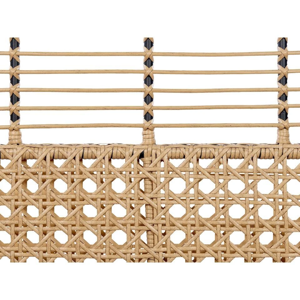 PRATELLO - Tweezitsbank - Natuurlijk - PE Rotan 7 PRATELLO - Tweezitsbank - Natuurlijk - PE Rotan - Afbeelding 7