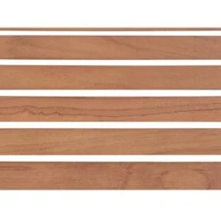 VIAREGGIO II - Tuintafel - Lichte Houtkleur - 90 X 200 Cm - Teakhout -Beliani Winkel 730d29a0d85c4537a74eeebc2604512e