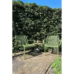 Stripe Loungestoel - Mosgroen -Beliani Winkel 74d71829d200404bb064e549af40212f