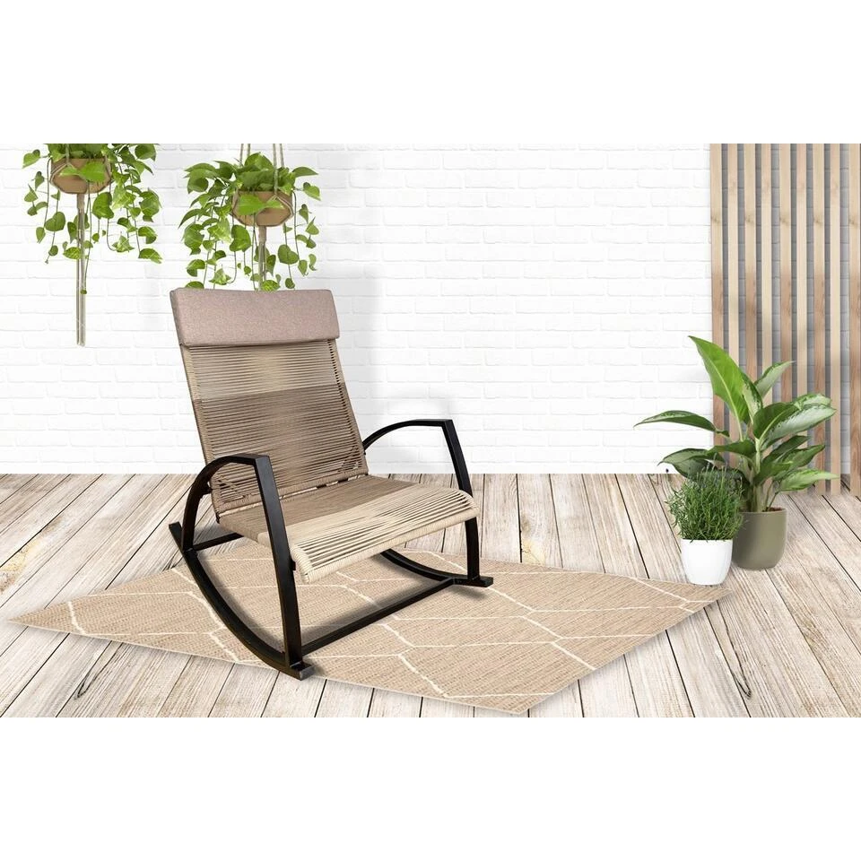 Sens-Line - Sophie Outdoor Schommelstoel - Zand 6 Sens-Line - Sophie Outdoor Schommelstoel - Zand - Afbeelding 6