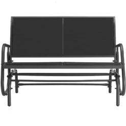 Tectake Schommelbank Greta 2-zitter 121x72x86,5cm, Zwart 8 Tectake Schommelbank Greta 2-zitter 121x72x86,5cm, Zwart -Beliani Winkel 75b5b8cb6ad14018b83f45875bb24d36