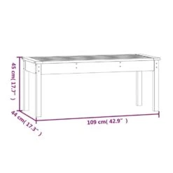 VidaXL - Tuinbank - Zwart - Grenenhout - 109 X 44 X 45 Cm -Beliani Winkel 76607f2ae3274f77b28fa5a49bdd59b5