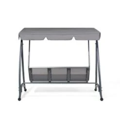 Beliani Schommelbank BOGART - Grijs Polyester -Beliani Winkel 766606de8d9a4888bd8ec4ce5d60903b