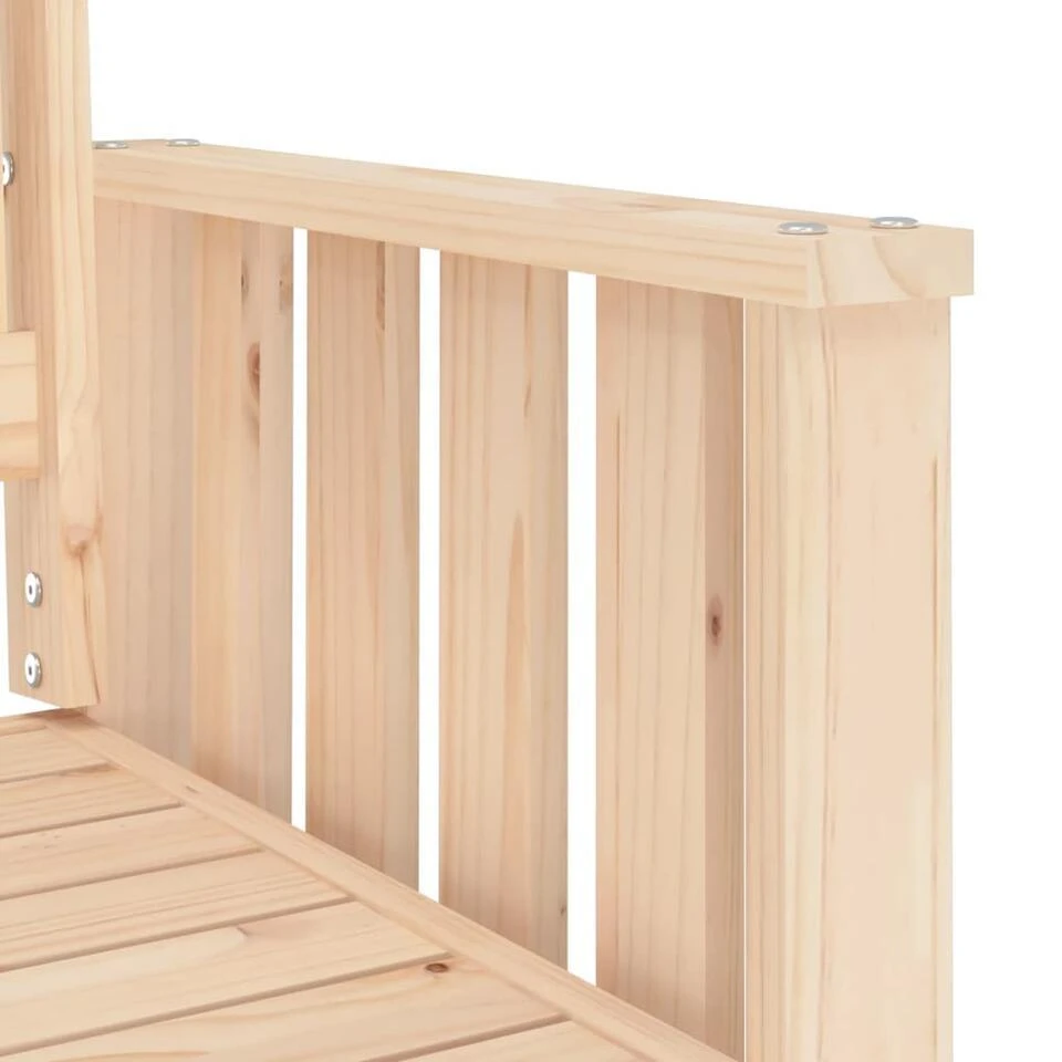 VidaXL - Tuinbank 2-zits - Bruin - Grenenhout - Met Tafel 6 VidaXL - Tuinbank 2-zits - Bruin - Grenenhout - Met Tafel - Afbeelding 6