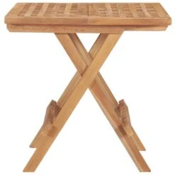 VidaXL - Tuintafel Inklapbaar - Bruin - Massief Teakhout - 50x50x50 Cm -Beliani Winkel 77985513161740288b2cfab7ccf7266e
