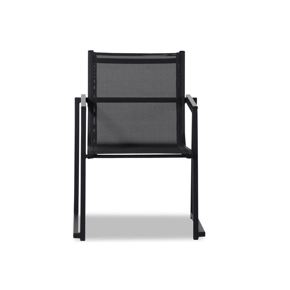 Tuinstoel Stapelbaar Textileen Grijs-antraciet Lifestyle Garden Furniture 4 Tuinstoel Stapelbaar Textileen Grijs-antraciet Lifestyle Garden Furniture - Afbeelding 4