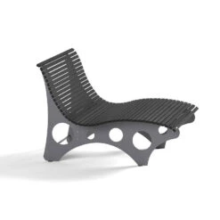 Merkloos HOME DELUXE WPC Golfligstoel NIRA Antraciet - 148 Cm -Beliani Winkel 784662a29b78450db37be2437eabb1d6