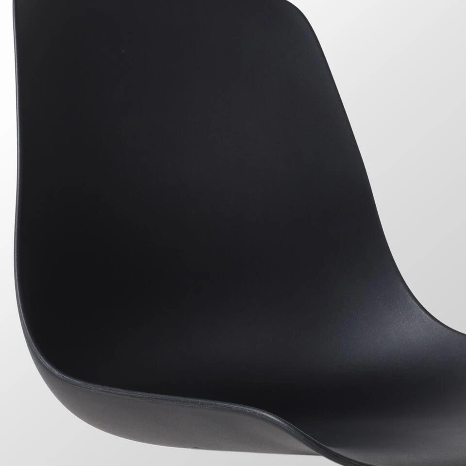 Nolon Noa-Pip Kunststof Tuinstoel Zwart - Zwart Onderstel 3 Nolon Noa-Pip Kunststof Tuinstoel Zwart - Zwart Onderstel - Afbeelding 3