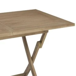 VidaXL - Tuintafel Inklapbaar - Grijs - Massief Teakhout - 120x70x75 Cm -Beliani Winkel 789e06f4d4a14710a6827ae6ac1ea3ec