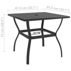 VidaXL - Tuintafel - Antraciet - Staal - 81.5 X 81.5 X 72 Cm 9 VidaXL - Tuintafel - Antraciet - Staal - 81.5 X 81.5 X 72 Cm -Beliani Winkel 79223c460529430e89a9ff6e48f49f46