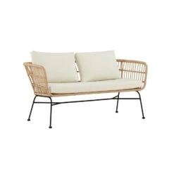 Svea - Elias Loungebank - 140 Cm - Naturel -Beliani Winkel 79352dec88f143269e8bb9aa7568ab23