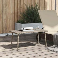 VidaXL - Tuin Salontafel - Grijs - Poly Rattan - 80 X 40 X 37 Cm 11 VidaXL - Tuin Salontafel - Grijs - Poly Rattan - 80 X 40 X 37 Cm -Beliani Winkel 799cba03e9054156a8260e089a2c8226