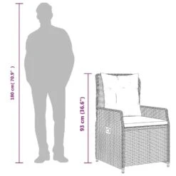 VidaXL - Tuinstoel - Bruin - Poly Rattan 21 VidaXL - Tuinstoel - Bruin - Poly Rattan -Beliani Winkel 7aad1d28db994790becb99d4c7abcfe0