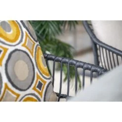 Set Van 4 - Garden Impressions Margriet Tuinstoel - Zwart/Zand -Beliani Winkel 7d206cc37a3c4b538aacce10e2b8e936