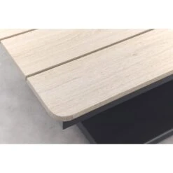 Garden Impressions Brugge Verstelbare Loungetafel 150x87 Cm - Donker Grijs -Beliani Winkel 7db9fed57fc84e18a71a996ab2998c38