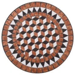 VidaXL Bistrotafel Mozaïek 60 Cm Keramiek Bruin -Beliani Winkel 7dc30afa5438472cabc55bb607bc2fa7