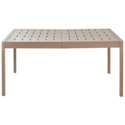 BARTICA - Tuintafel - Bruin - 154 X 84 Cm - Synthetisch Materiaal -Beliani Winkel 7fae1fff75f344d1b17b7908cccd7c7d