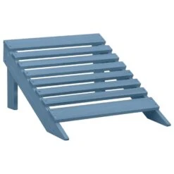VidaXL - Tuinstoel Adirondack - Blauw - Hout - Met Voetenbank -Beliani Winkel 7fefc0b4c93e4fca80c92576d9b18309
