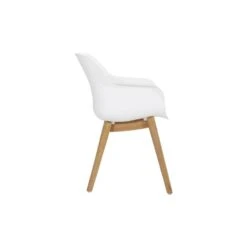Set Van 2- Hartman Sophie Studio Diningstoel- White - Teak Poot -Beliani Winkel 80bdf595d95e44c5becb949c4a3da44d