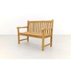 VDG Teak Houten Tuinbank Bison - 120 Cm 16 VDG Teak Houten Tuinbank Bison - 120 Cm -Beliani Winkel 80c53cfd485b4d108347e008768037e3