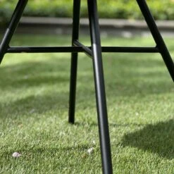 Nolon Noa-Puk Kunststof Tuinstoel Zwart - Zwart Onderstel -Beliani Winkel 80d4c2db040a47ada13a3cbf7726bc91