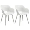Allibert Tuinstoel Akola - Wit (2 Stuks)