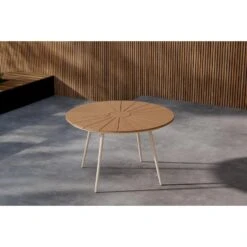 Svea - Esra Ronde Eettafel - Ø120 Cm - Beige -Beliani Winkel 8174514d4b014a3faefeda6aeb82380d