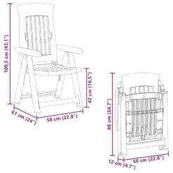 VidaXL - Verstelbare Tuinstoelen - Antraciet - Polypropyleen - 2 Stuks -Beliani Winkel 818c49fb259949febb535effa7f936f2