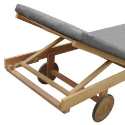 Happy Garden Zonnebaden KANAWA - Grijs - Acacia -Beliani Winkel 833aa02579604c809b4b3ba2d64b877c