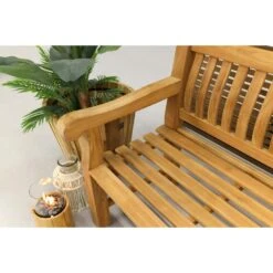 VDG Teakhouten Tuinbank Patrick XL - 200 Cm -Beliani Winkel 8409eb8a5bdb4f88af920b6f68ac259a