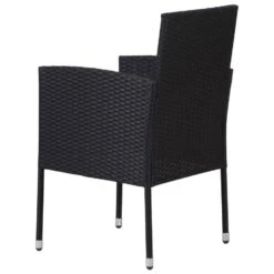 VidaXL - Tuinstoelen - Witte Ussens - Zwart - Poly Rattan - 2 Stuks -Beliani Winkel 841804dcd94b4edebe656176b2fb8afc