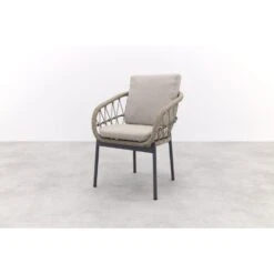 VDG Set Van 6 - Julia Dining Tuinstoel - Antraciet -Beliani Winkel 84840538d91540888914a3f0a3a29170 1