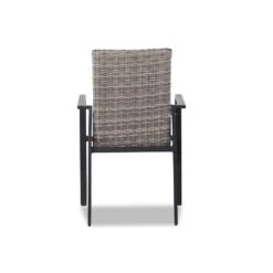 Tuinstoel Stapelbaar Wicker Grijs-antraciet Lifestyle Garden Furniture Upton -Beliani Winkel 851c55d34776432fa0ea522bcbd1bdee