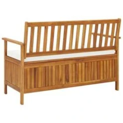 VidaXL Tuinopslagbank 120x63x84 Cm Massief Acaciahout -Beliani Winkel 86482c695b6e4dea8a947bf24ce4f8ab
