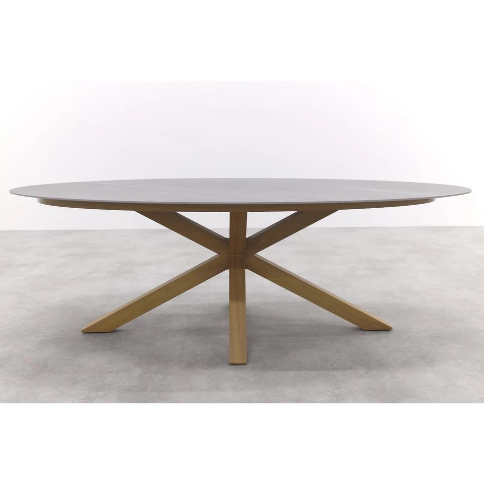 Scotland Tafel - 230x115 Cm - Light Teaklook - Centostone Napoli Sand 10 Scotland Tafel - 230x115 Cm - Light Teaklook - Centostone Napoli Sand - Afbeelding 10
