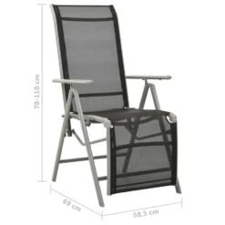 VidaXL - Tuinstoelen - Zilverkleurig - Aluminium - 2 Stuks - Verstelbaar -Beliani Winkel 868eaa60aab54b8a8ae2fea20a21c441